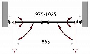 Душевая дверь BelBagno SELA-B-2-100-C-Cr 100 стекло прозрачное/профиль хром купить в интернет-магазине Sanbest
