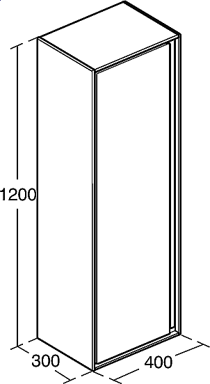 Шкаф-пенал Ideal Standard Connect Air E0834UK 40 светлое дерево для ванной в интернет-магазине сантехники Sanbest