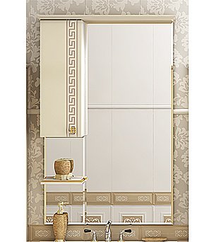 Зеркало со шкафом Misty Olimpia Lux 90 в ванную от интернет-магазине сантехники Sanbest