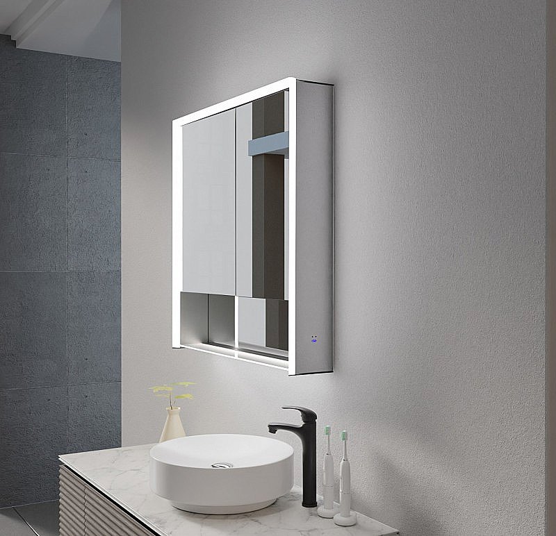 Зеркальный шкаф Esbano ESMT3828D 80х85 купить в интернет-магазине сантехники Sanbest