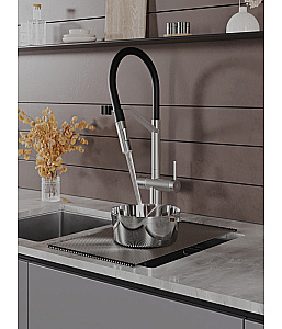 Смеситель для кухни Agger Elegant A3241422 сатин матовый купить в интернет-магазине сантехники Sanbest