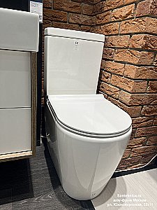 Унитаз напольный Jacob Delafon Soprano ETAK212-0/UJAK102-0 безободковый, с бачком, белый купить в интернет-магазине Sanbest