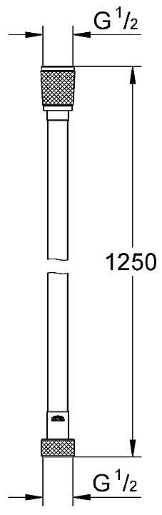 Душевой шланг Grohe Silverflex 28362GL1 холодный рассвет глянец купить в интернет-магазине сантехники Sanbest