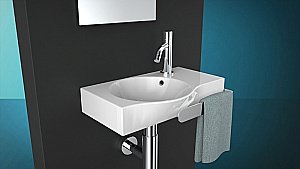 Раковина подвесная Artceram Lavamani Union 43 LML001 01 00 белая купить в интернет-магазине Sanbest