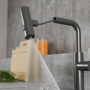 Смеситель для кухни Rush Tinos TI3732-18Grey графит купить в интернет-магазине сантехники Sanbest