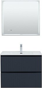 Тумба с раковиной Aquanet Джейн (Flat) 335429/254364 80 маренго для ванной в интернет-магазине Sanbest