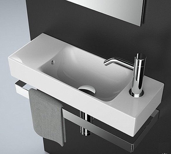 Раковина подвесная Artceram Lavamani Brick 54 LML002 01 00 белая купить в интернет-магазине Sanbest