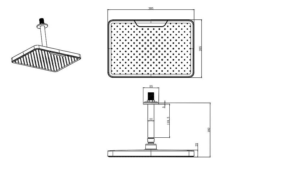 Душевая система Aquatek Вега AQ1075CR хром купить в интернет-магазине сантехники Sanbest