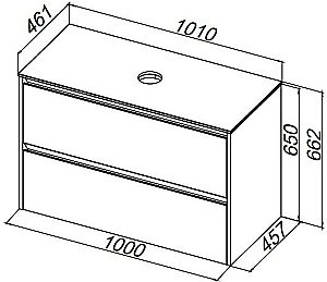 Тумба с раковиной Allen Brau Activity 100 1.34014.AM антрацит матовый/олива брашированная для ванной в интернет-магазине Sanbest