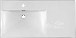 Тумба с раковиной Aquanet Nova Lite 2.0 100 346348+347435 дуб рустикальный, левосторонняя для ванной в интернет-магазине Sanbest