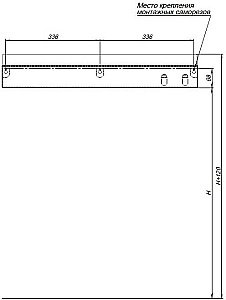Полка Aquanet Магнум 302221 70 черная матовая, с крючками купить в интернет-магазине сантехники Sanbest