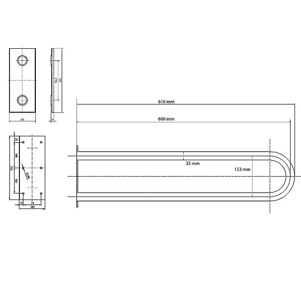 Поручень Bemeta Help 301707273 белый купить в интернет-магазине сантехники Sanbest