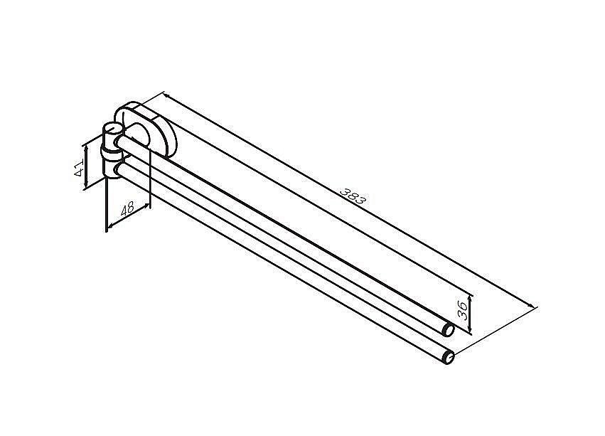 Полотенцедержатель AM.PM Sense A7432600 купить в интернет-магазине сантехники Sanbest