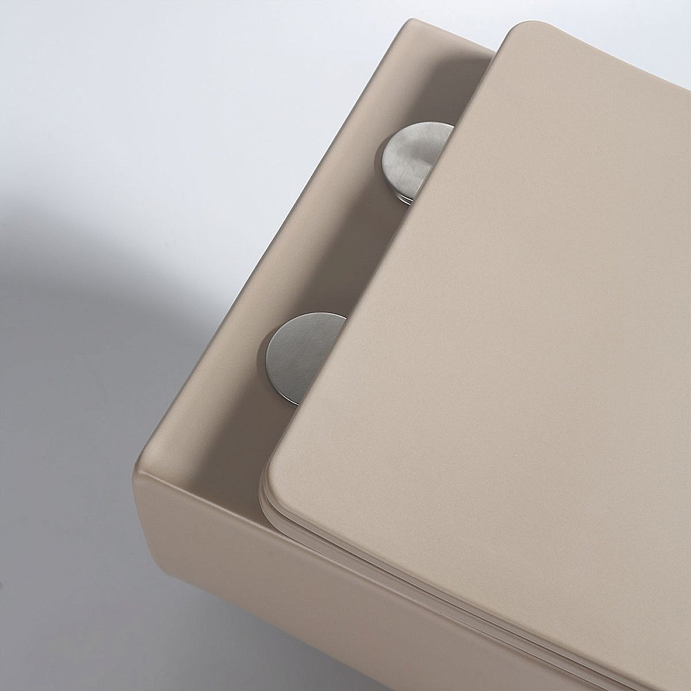 Унитаз Vincea Evo VT1-34SMC безободковый, с крышкой микролифт, капучино матовый купить в интернет-магазине Sanbest