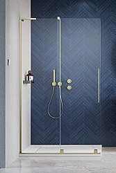 Душевое ограждение Radaway Furo SL Brushed Gold Walk-in 110 10306588-99-01 стекло прозрачное/профиль брашированное золото купить в интернет-магазине Sanbest