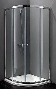 Душевой уголок Cezares Anima 90х90 ANIMA-R-2-90-C-Cr-IV стекло прозрачное/профиль хром купить в интернет-магазине Sanbest