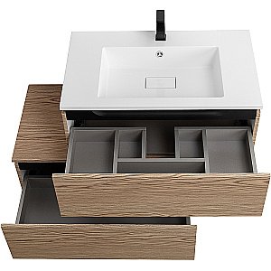 Нижняя тумба Cezares SLIDER-800-1C-PI-RT-P дуб тангент для ванной в интернет-магазине сантехники Sanbest