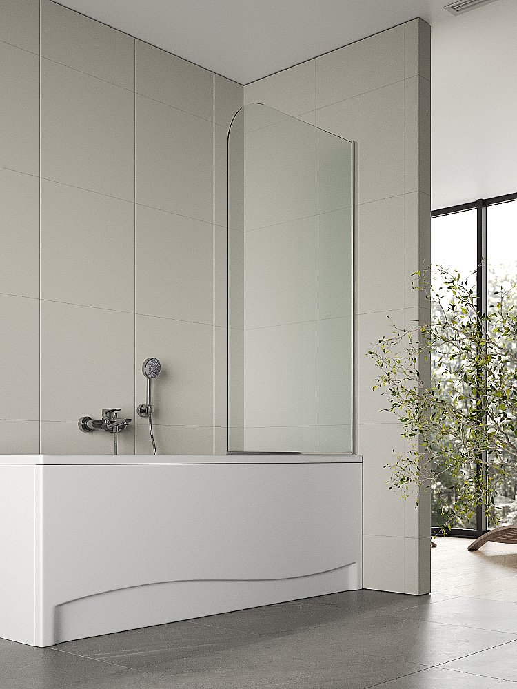 Шторка для ванны Agger A02-080TCR купить в интернет-магазине Sanbest