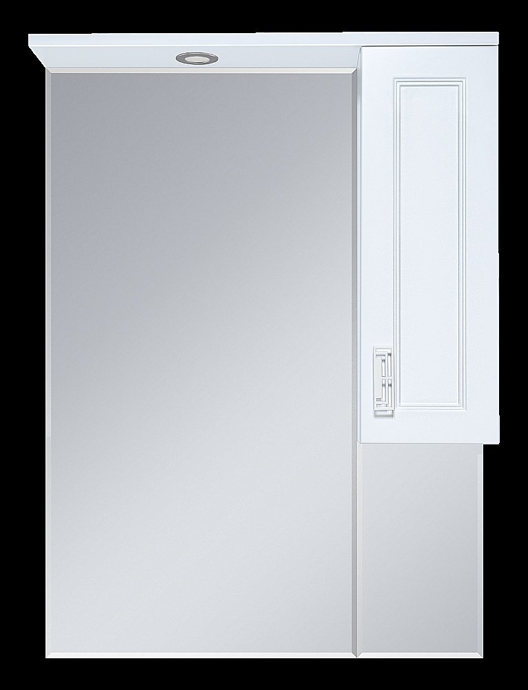 Зеркало со шкафом Misty Дива 65 П-Див04065-013П белый в ванную от интернет-магазине сантехники Sanbest