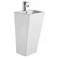 Раковина Azario FRETTA SQUARE 44 AZ-303 белая купить в интернет-магазине Sanbest