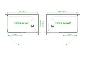 Душевой уголок Royal Bath HPVD RB7120HPVD-C-BL 120х70 матовое стекло/профиль черный купить в интернет-магазине Sanbest