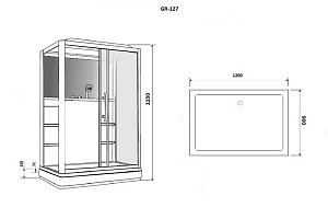 Душевая кабина Grossman GR127 90x120 купить в интернет-магазине Sanbest