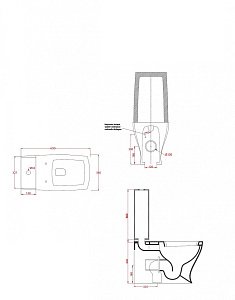 Унитаз моноблок Artceram Jazz JZV003 01 00 бронза купить в интернет-магазине Sanbest