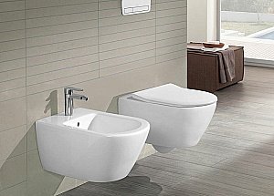 Унитаз Villeroy&Boch Subway 2.0 5614R201 безободковый, с крышкой микролифт купить в интернет-магазине Sanbest