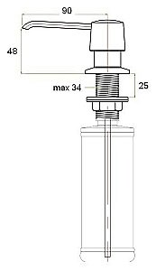 Диспенсер Zorg ZR-20 Бронза купить в интернет-магазине сантехники Sanbest