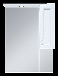 Зеркало со шкафом Misty Дива 65 П-Див04065-013П белый в ванную от интернет-магазине сантехники Sanbest