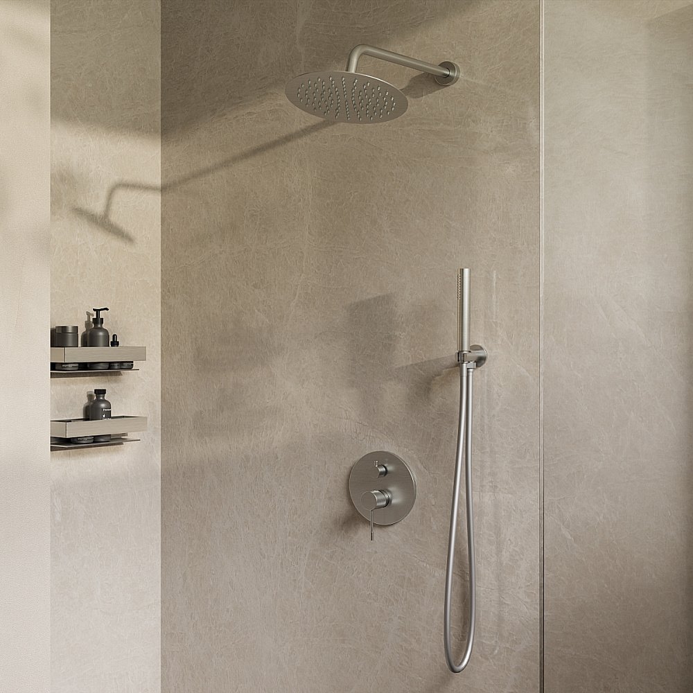 Душевая система Vincea Desire VSFW-1D1BN брашированный никель купить в интернет-магазине сантехники Sanbest