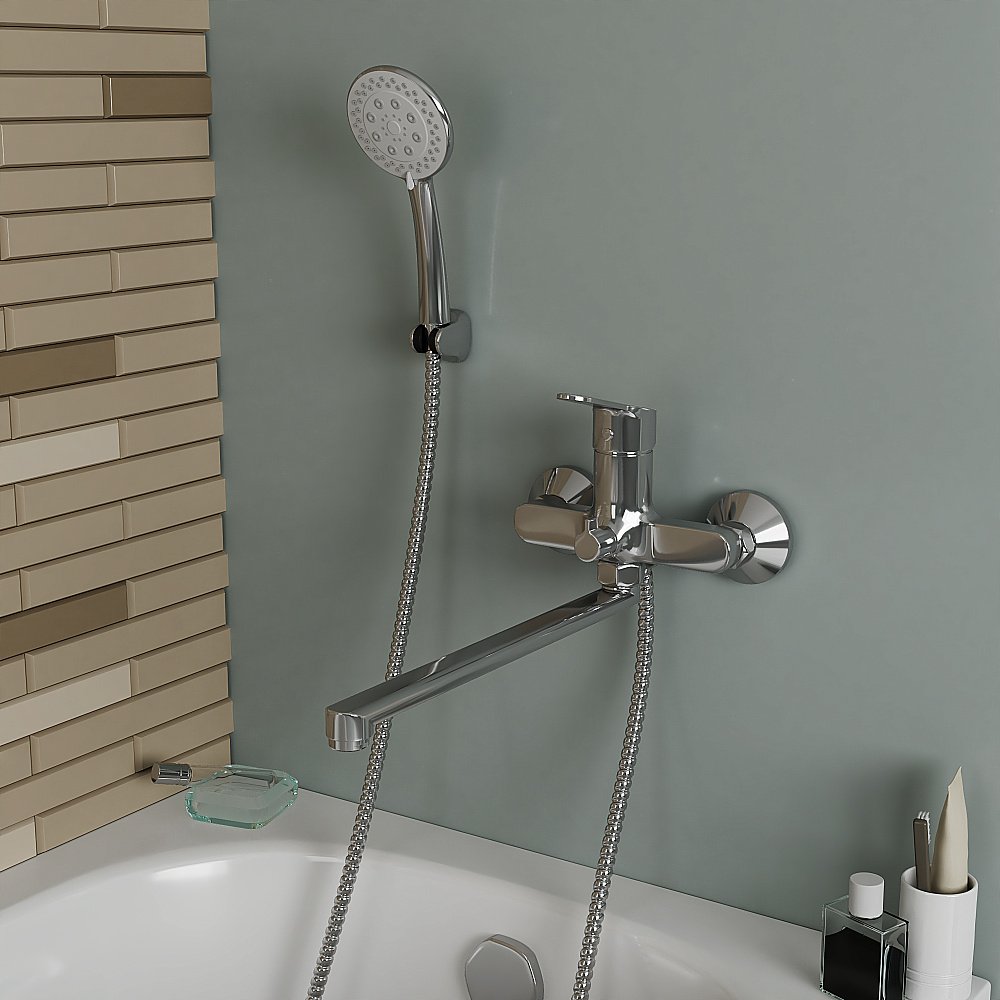 Смеситель для ванны Rush Sky SK5720-51 хром купить в интернет-магазине сантехники Sanbest