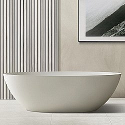 Ванна из искусственного камня ABBER Stein AS9625-1.6 160х75 белая матовая купить в интернет-магазине Sanbest