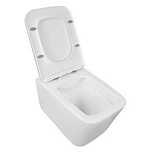 Унитаз подвесной Loranto TALAS AZ-87268 безoбодковый, с сиденьем микролифт, белый купить в интернет-магазине Sanbest