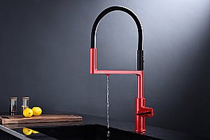 Смеситель для кухни Paulmark Tornado To213402-FI пламя купить в интернет-магазине сантехники Sanbest