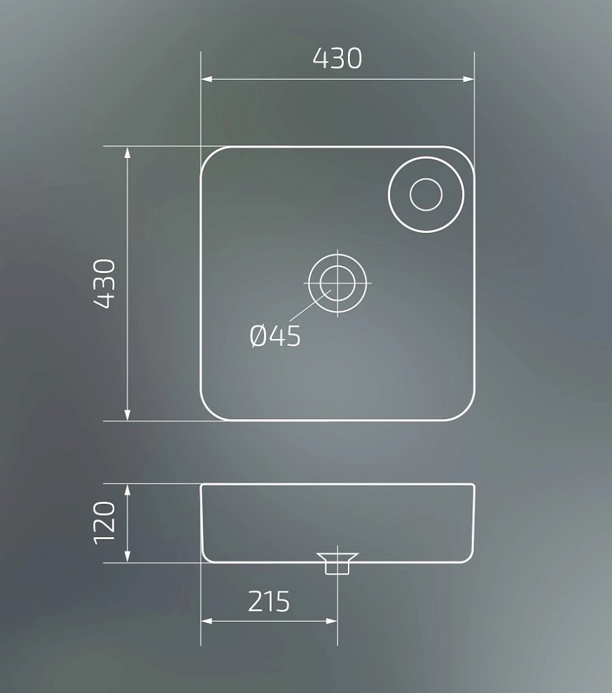 Раковина GID Nc429 купить в интернет-магазине Sanbest