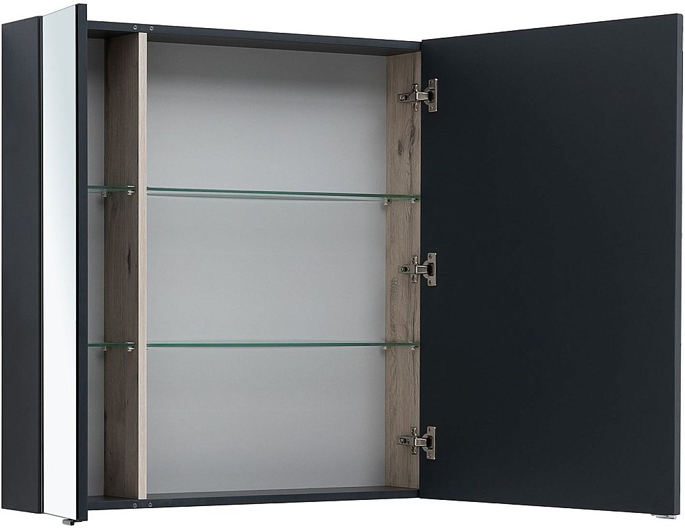 Зеркальный шкаф Aquanet Алвита New 100 Антрацит купить в интернет-магазине сантехники Sanbest