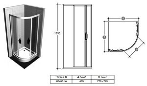 Душевой уголок Ideal Standard Tipica T2330YB 80x80 купить в интернет-магазине Sanbest