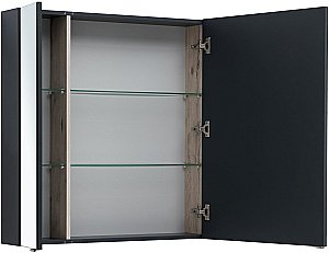 Зеркальный шкаф Aquanet Алвита New 100 Антрацит купить в интернет-магазине сантехники Sanbest