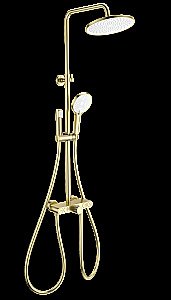 Душевая система с термостатом WONZON & WOGHAND MUSE Selesta, Брашированное золото (WW-B4113-BG) купить в интернет-магазине сантехники Sanbest