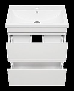 Тумба с раковиной Misty Енисей - 70 Э-Ени01070-0112Я белая для ванной в интернет-магазине Sanbest