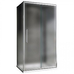Душевой уголок ABBER Schwarzer Diamant 170х50 AG30170MH-S50M-S50M стекло матовое/профиль хром купить в интернет-магазине Sanbest