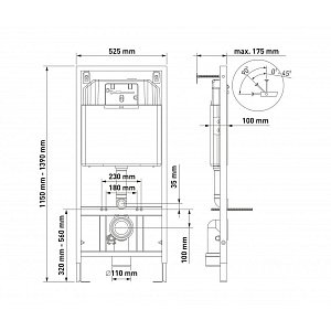 Унитаз подвесной Berges OKUS 43263 купить в интернет-магазине Sanbest