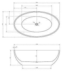 Ванна акриловая ABBER AB9249 175x100 купить в интернет-магазине Sanbest