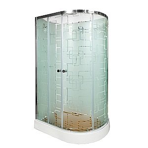 Душевая кабина DTO ЕМ1512 N LED с гидромассажем 120х80 купить в интернет-магазине Sanbest