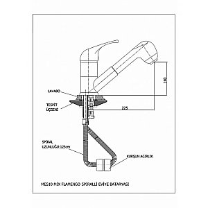 Смеситель для кухни GPD Flamengo MES10 купить в интернет-магазине сантехники Sanbest