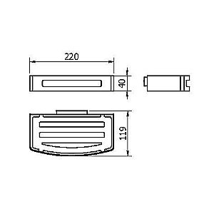 Полка Langberger Vico 75160 купить в интернет-магазине сантехники Sanbest