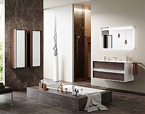 Пенал Aqwella Evolution 40 EV0504CD крафт темный для ванной в интернет-магазине сантехники Sanbest