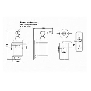 Диспенсер Arcade ARCA19 NKL никель купить в интернет-магазине сантехники Sanbest