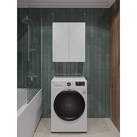 Шкаф Orange Гамма 60 Gm-60SR белый для ванной в интернет-магазине сантехники Sanbest